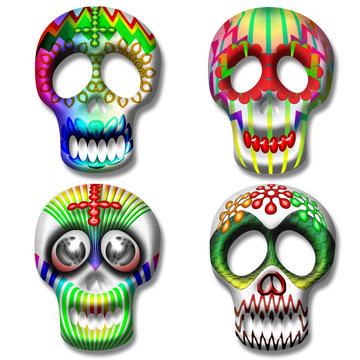 Teschio-Skull-Calaveras-Maschera-Mask-Masque
