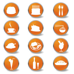 food and beverages icons