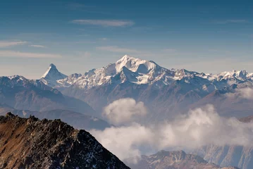 Fotobehang Matterhorn Matterhorn and Weisshorn