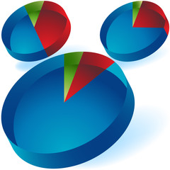 Obraz premium Pie Chart Set