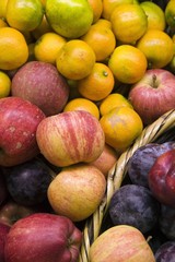 Variety of fresh fruit