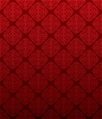 Retro floral ornament, vector