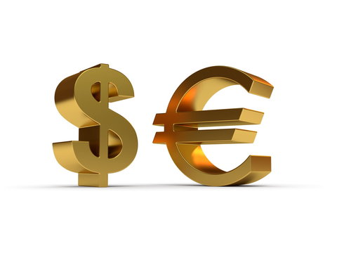 Dollar and euro sign