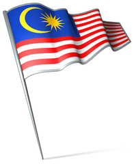 Flag pin - Malaysia