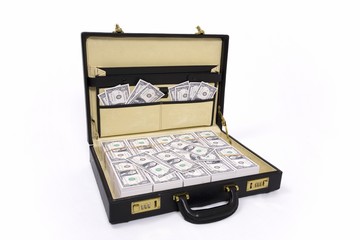 Suitcase full of money