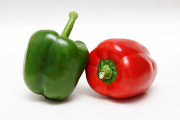 rot grüne paprika