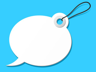 Speech bubble tag