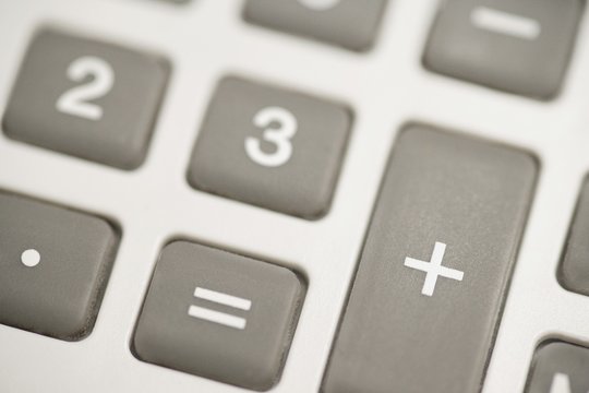 Keys on a calculator