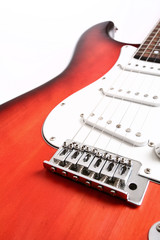Guitar isolated on white