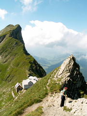 Fototapeta na wymiar Szwajcaria, Schwägalp, Santis w Appenzell