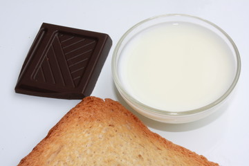 Milk, rusk and chocolate