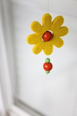 Flower mobile dangling