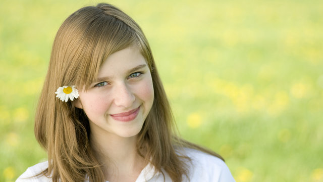 Beauty teenage girl portrait
