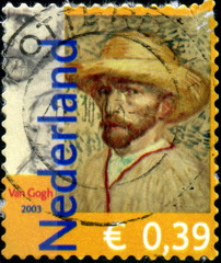 Nederland, Van Gogh. Timbre postal oblit&eacute;r&eacute;.