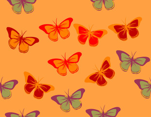 Fototapeta na wymiar Buttefly pattern