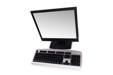 Desktop computer isolated on the white background