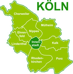 Stadtkarte Köln