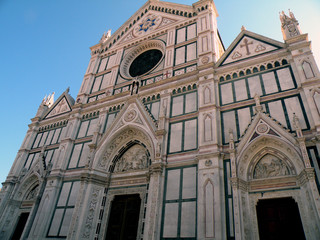 Naklejka premium Florencja kościół św. Krzyża