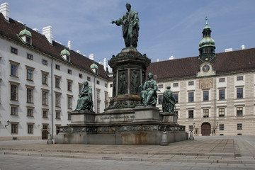 Fototapeta na wymiar Innerer Burghof in der Hofburg, Wien