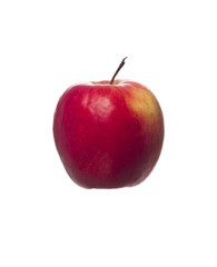 Red apple on white background
