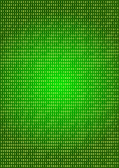 Binaercode auf Grünverlauf