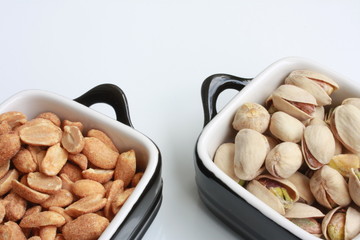 salt roasted peanuts and pistachio