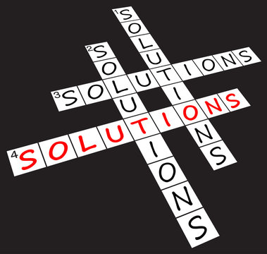 "Solutions" crossword puzzle