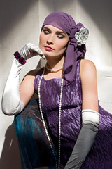 retro portrait in stile if 1930-40