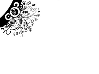 Muster und Design als Vektor in Schwarz