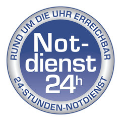 24-Stunden-Notdienst - Rund um die Uhr erreichbar
