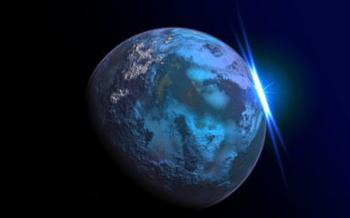 alien planet up-close