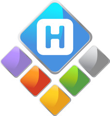 Fototapeta premium Hospital Diamond Icon