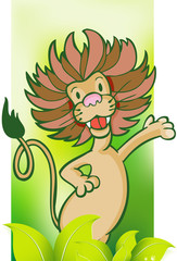 Lion Jungle Background