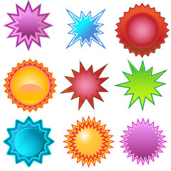 Starburst Stickers