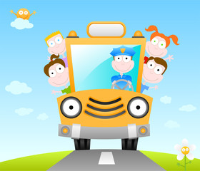 funny school bus