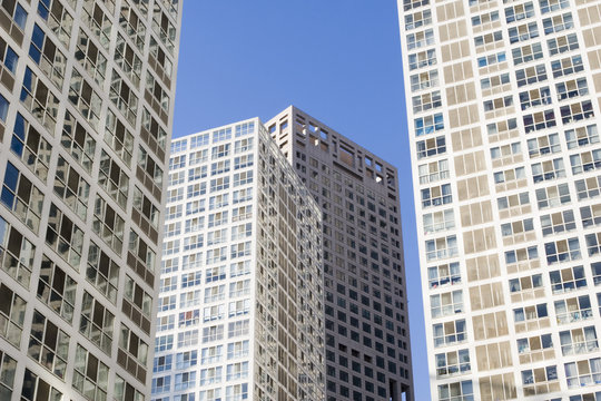modern buildings in central business district, beijing, china