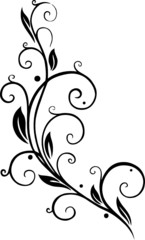 Filigrane Blätterranke, Tribal