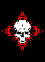 Skull with  pattern