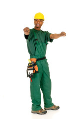 Black construction worker