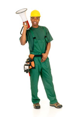 Black construction worker
