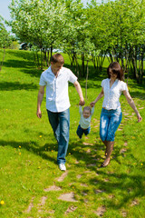 Fototapeta premium Family in park