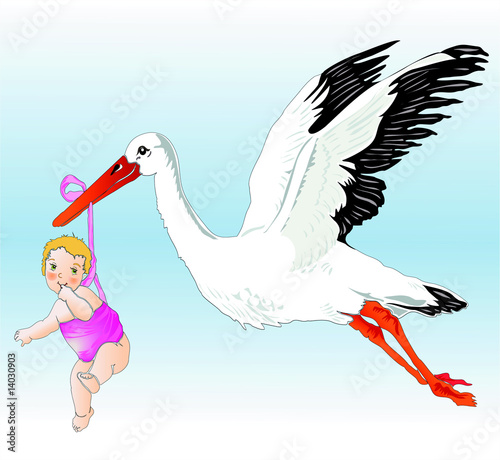 "Storch mit Baby" Stockfotos und lizenzfreie Vektoren auf ...