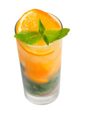 Mojito orange  cocktail.isolated on