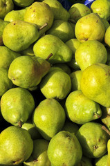 Birnen auf dem Wochenmarkt