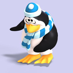 male toon penguin