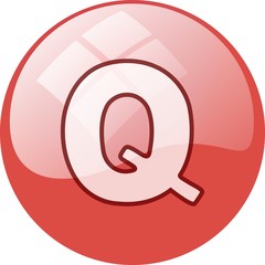 red Q window button