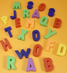 Naklejka premium bunte Buchstaben