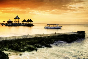 Foto op Canvas Caribbean Sunset © XtravaganT