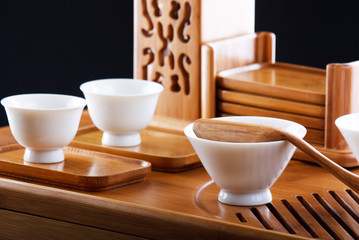 Fototapeta na wymiar Table for tea ceremony