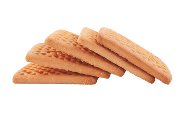 biscuits isolated on white background